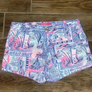 Lilly Pulitzer Adie Ruffle Pocket stretch shorts